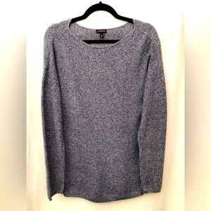 Talbots Blue Knit Pullover Sweater Soft Rayon Cotton Cashmere Blend Size Medium